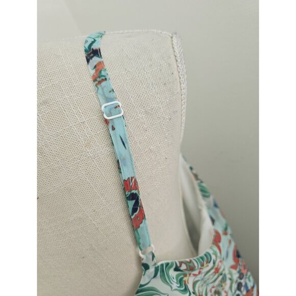 City Chic Fairy Floral Boho Whimsical Sleeveless V-Neck F Midi Green Dress 18 M - Picture 6 of 12